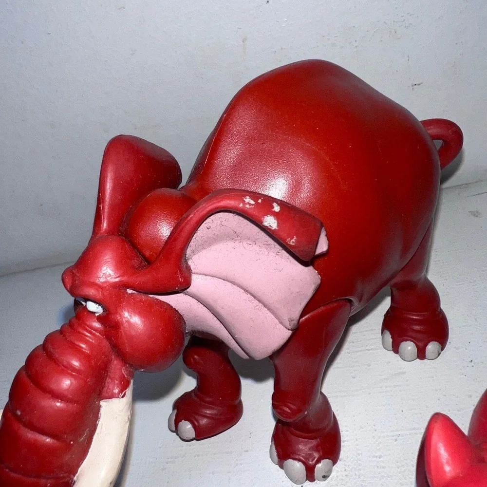 Vtg Disney Tarzan Figure Lot Tantor Elephant Terk Rhino 1999 Action Cake Topper
